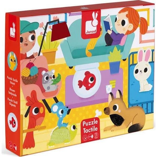 Janod Puzzle Tactile Les Animaux Domestiques