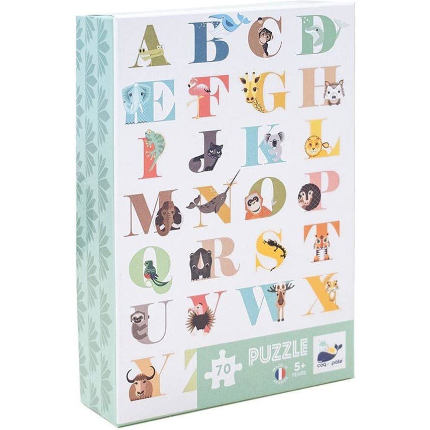 Coq En Pâte Puzzle Abécédaire 70 pièces