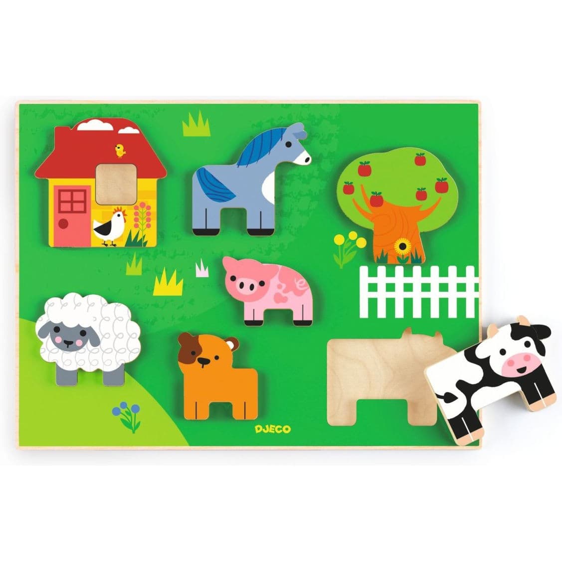Djeco Puzzle bois Farm Story