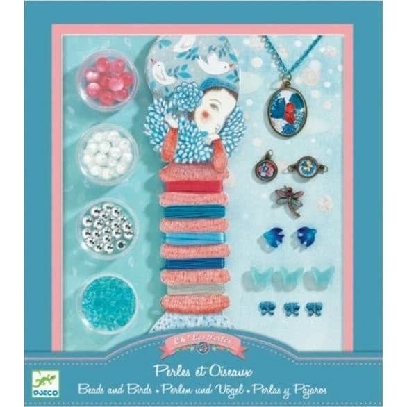 Djeco Coffret de bijoux à créer Perles et Oiseaux