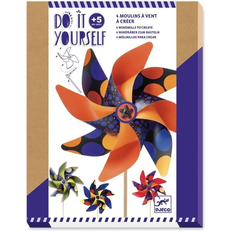 Djeco Coffret créatif Moulins à vent Spots DIY