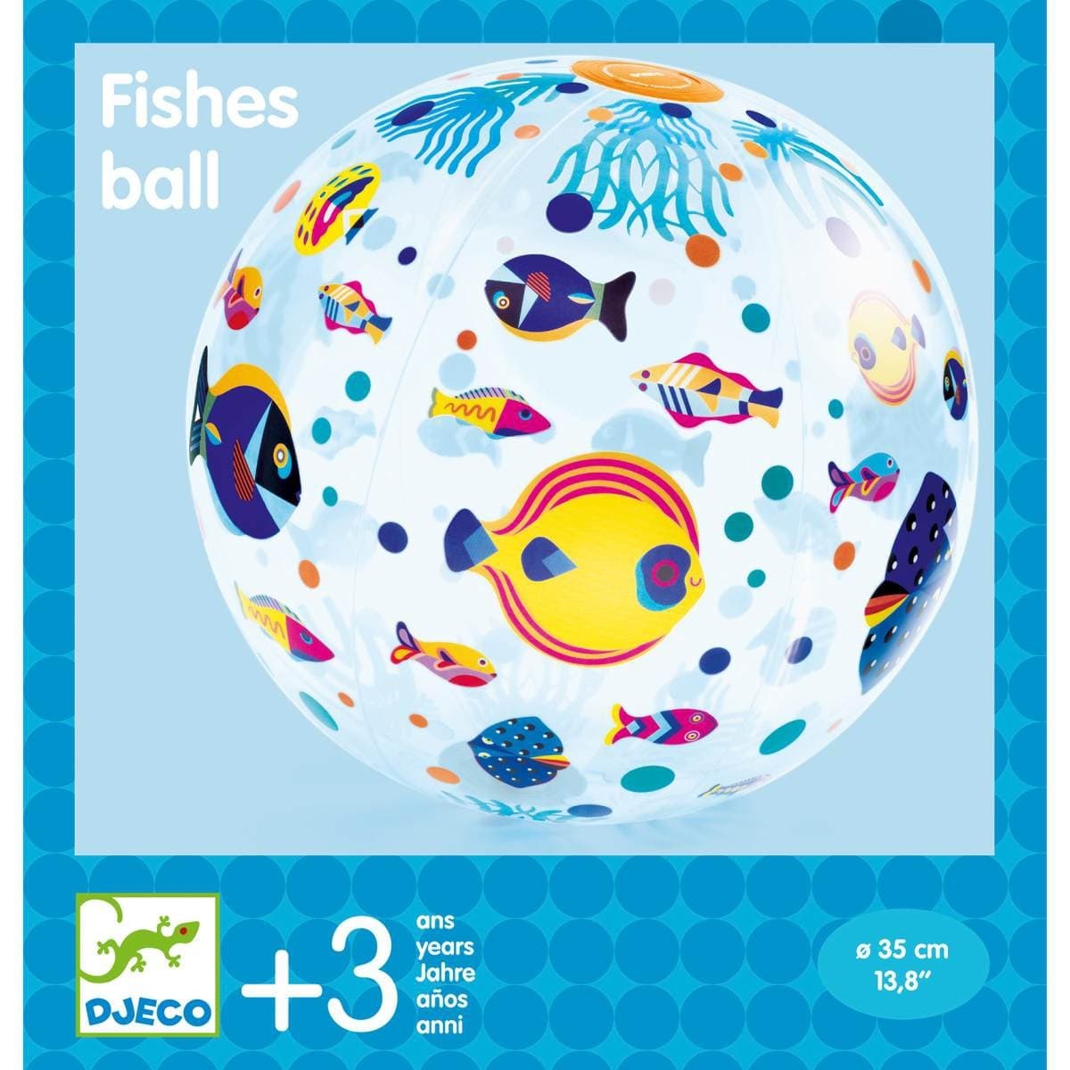 Djeco Ballon gonflable poissons Fishes Ball