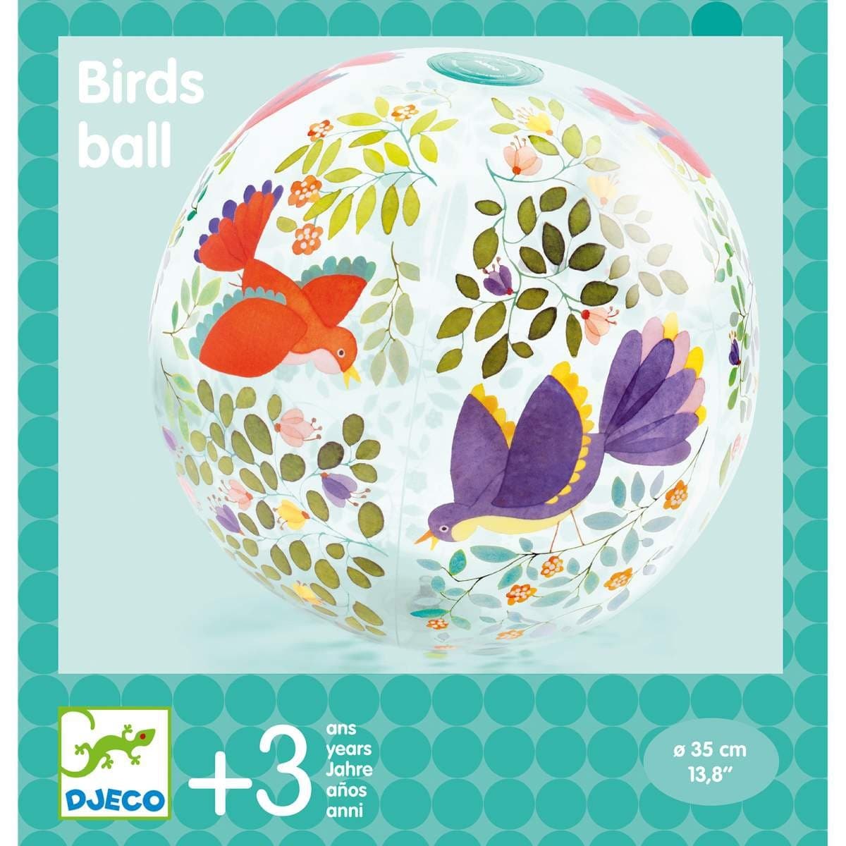 Djeco Ballon gonflable Birds Ball 35 cm