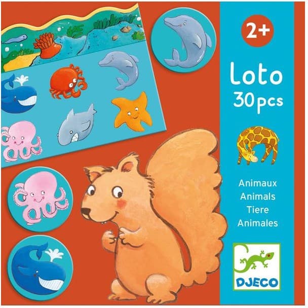 Djeco Jeu éducatif Loto des Animaux