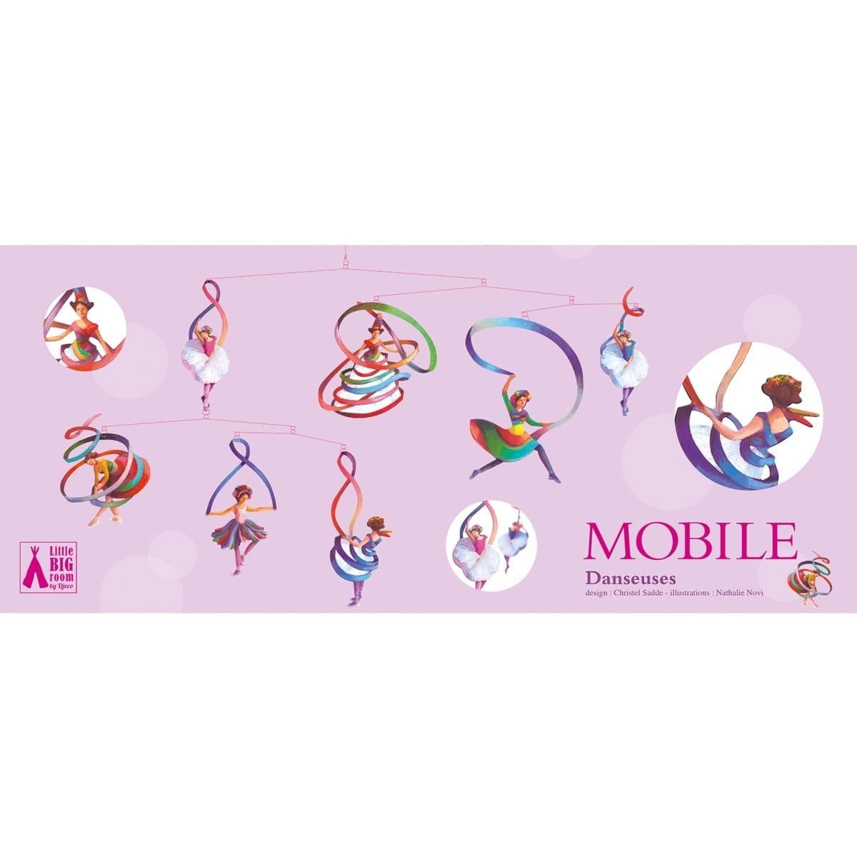 Little Big Room By Djeco Mobile décoratif : Danseuses