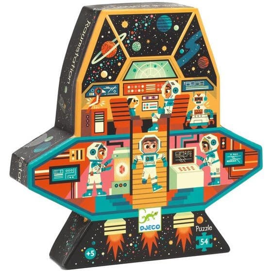 Djeco Puzzle Silhouettes Station spatiale 54 pcs