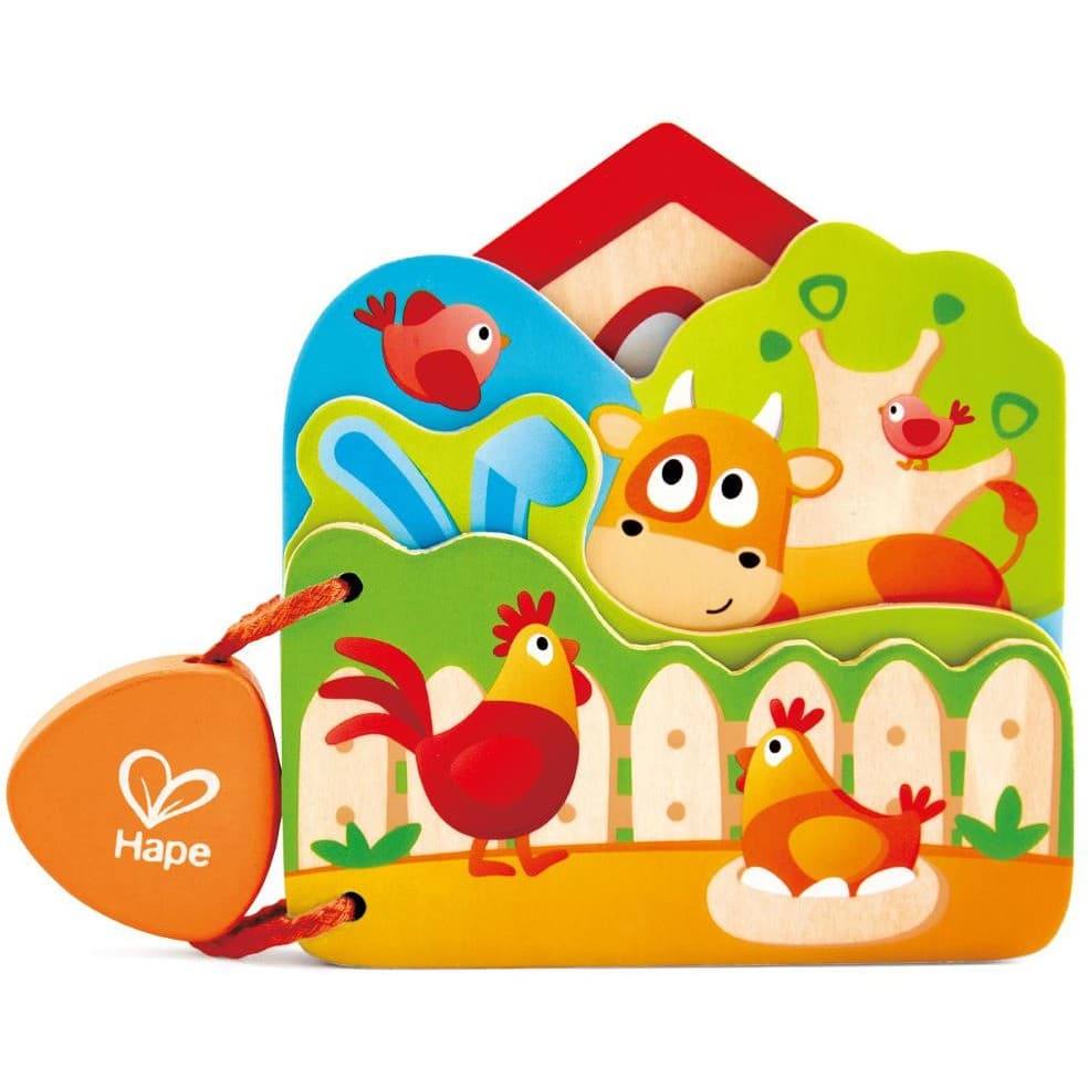 Hape Toys Premier livre en bois Ferme