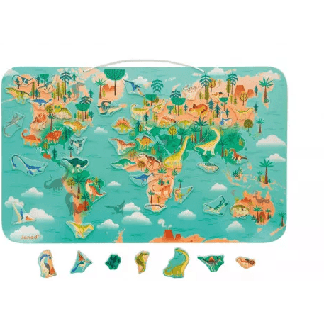 Janod Planisphère magnétique Dinosaures