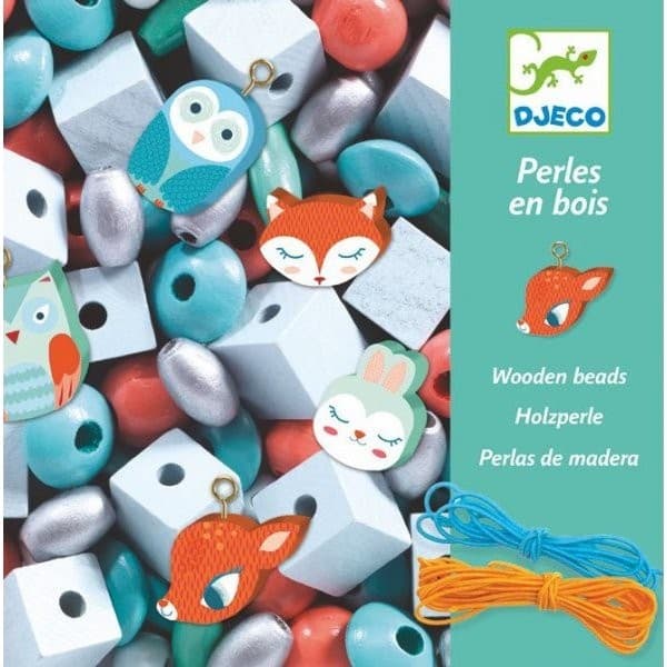 Djeco Perles En Bois Petits Animaux Foison De Perles