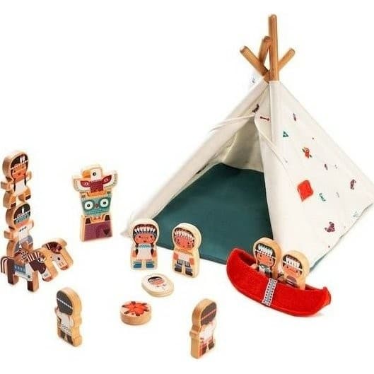 Lilliputiens Le Tipi et Les Indiens