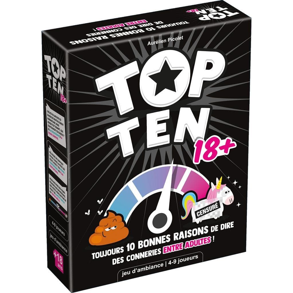 Asmodee Jeu Top Ten 18+