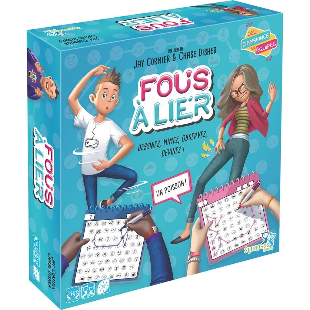 Asmodee Fous à Lier + Cartes Goodies