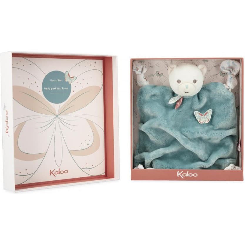 Kaloo Doudou Ours Vert Plume