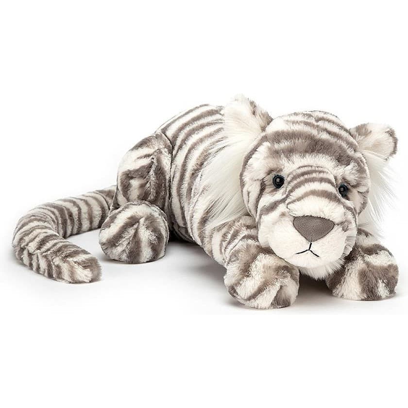 Jellycat Sacha le tigre blanc Grand