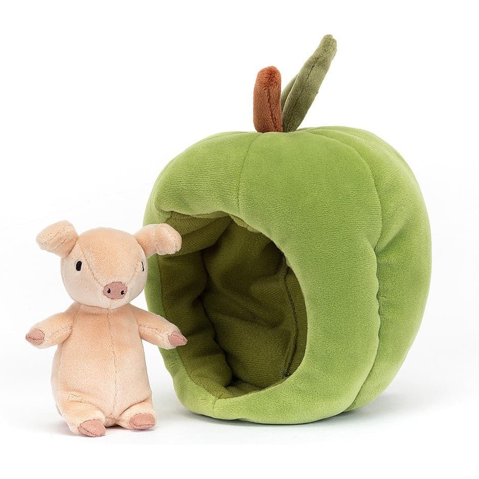 Jellycat Peluche Cochon dans sa maison Bramblings