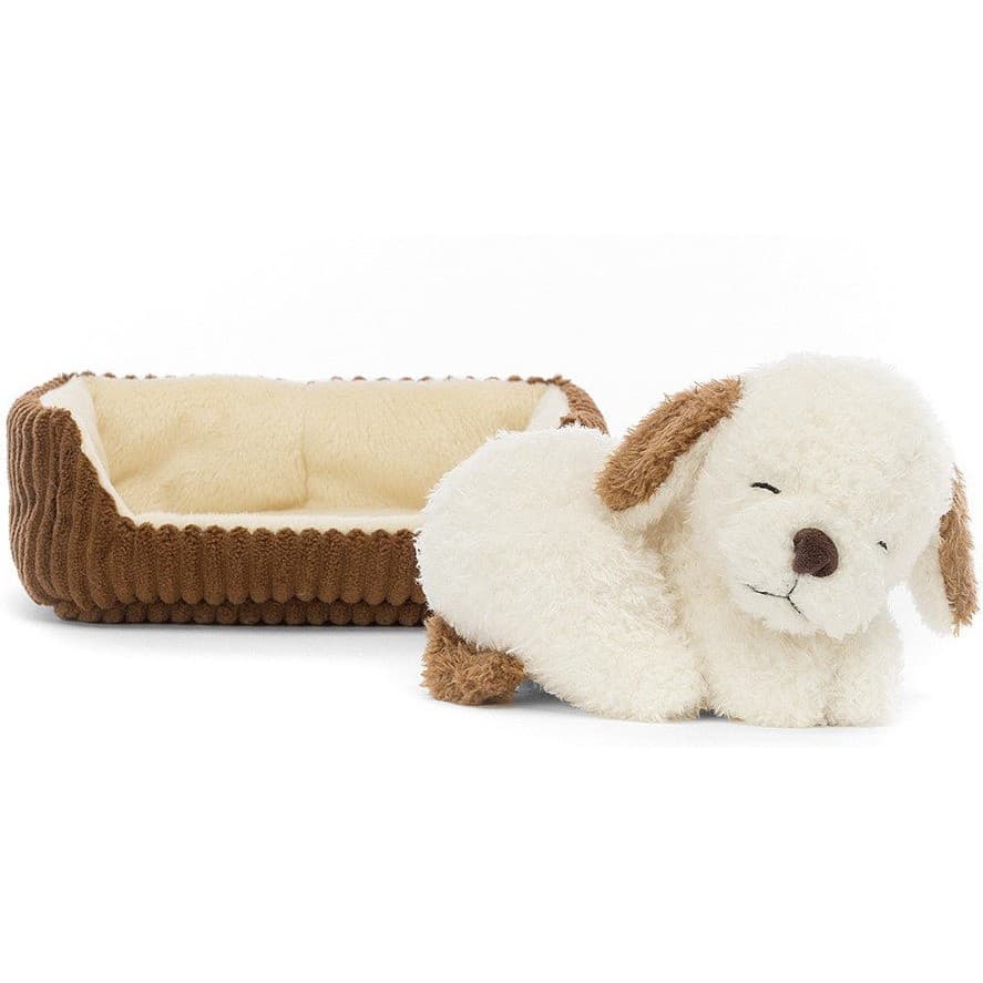 Jellycat Peluche Chien et son panier Napping Nipper