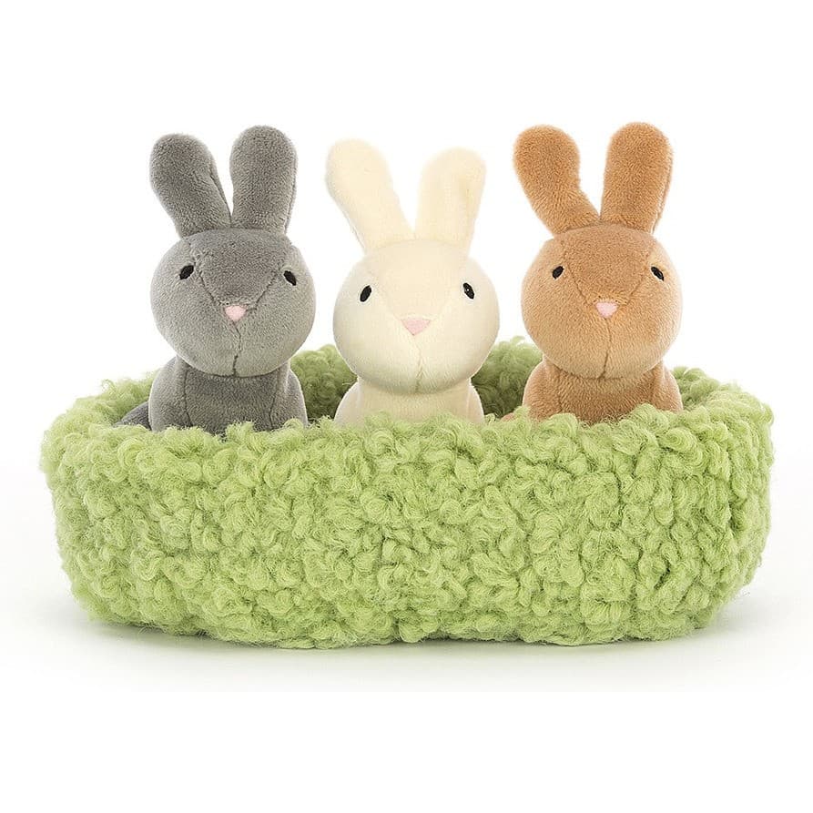 Jellycat Peluche Lapins dans son nid