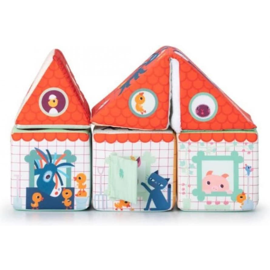 Lilliputiens La Ferme Cubes à empiler