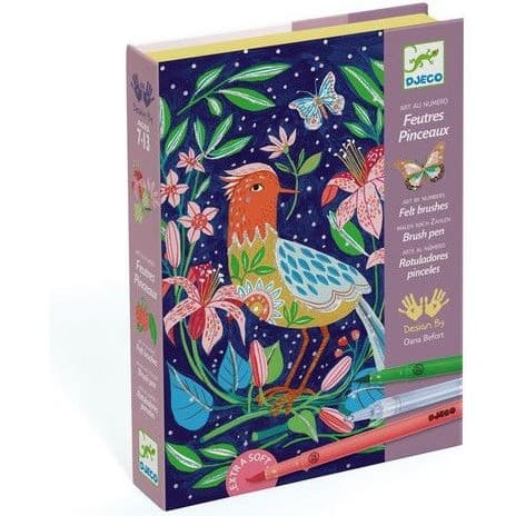 Djeco Atelier Feutres Pinceaux Au jardin