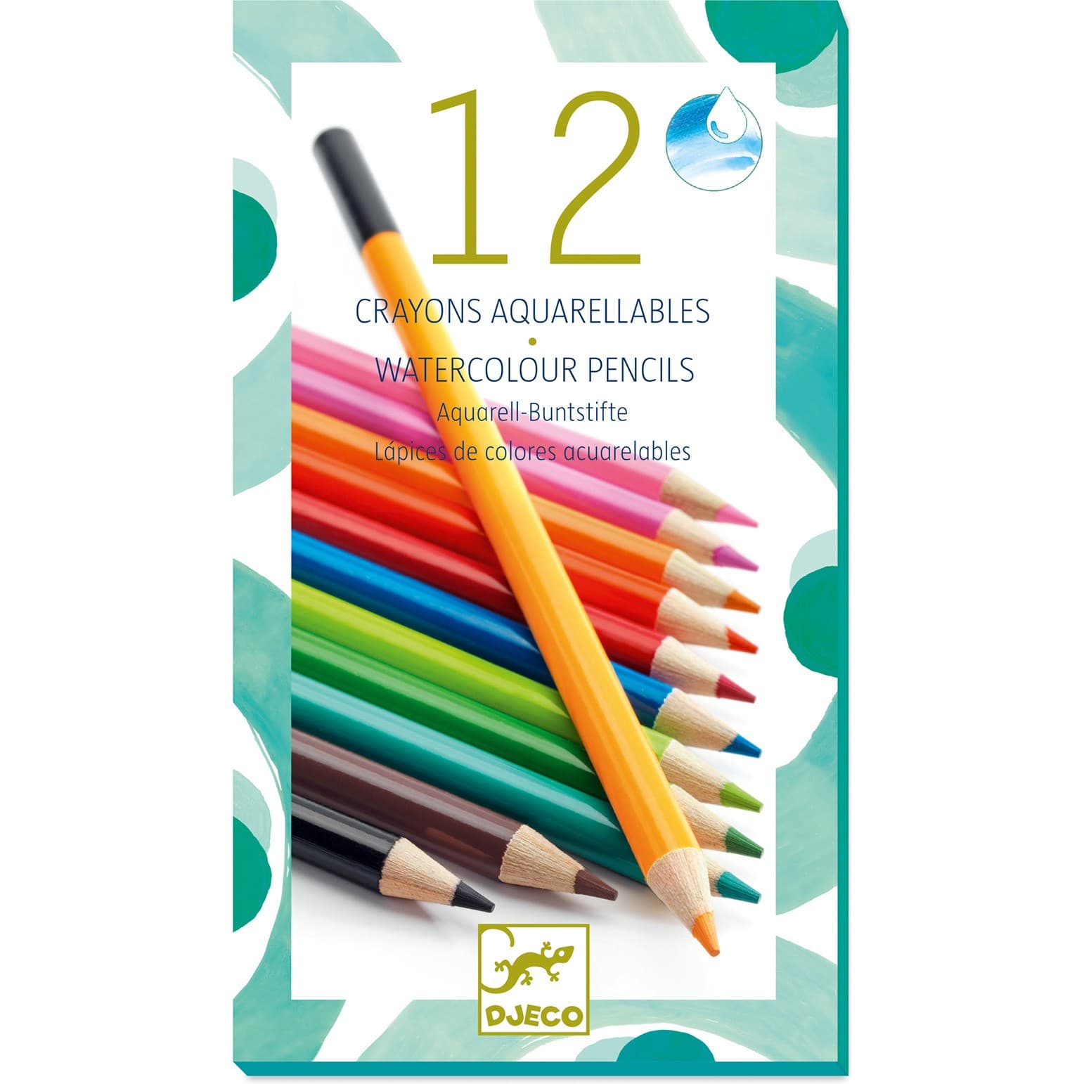 Djeco Les Couleurs Pour Les Grands 12 Crayons Aquarellables