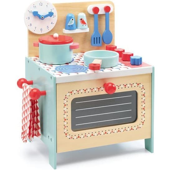 Djeco Cuisine en bois bleue pour enfants