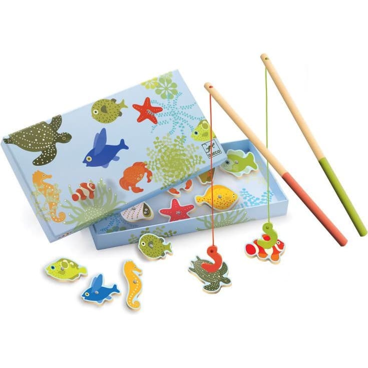 Djeco Jeu de Pêche Aimantée Fishing Tropic