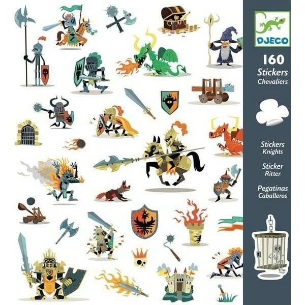 Djeco Stickers Papier Chevaliers