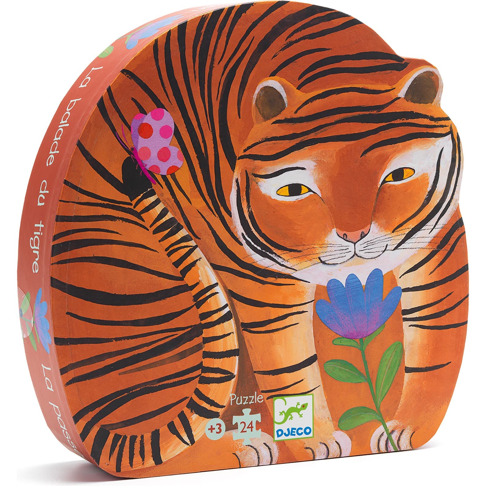 Djeco Puzzle Silhouette La Balade du Tigre 24 pièces