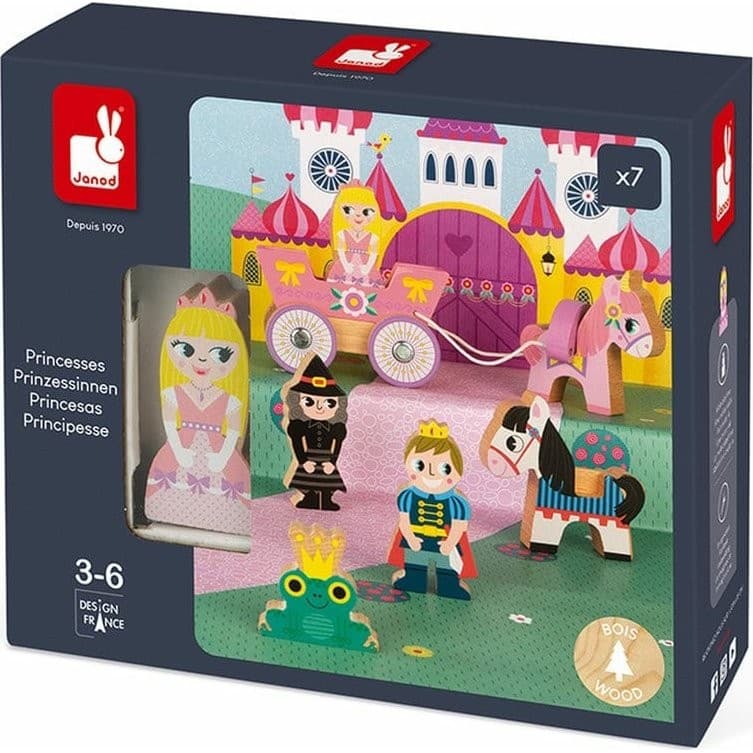 Janod Coffret de jeu en bois Princesses Story