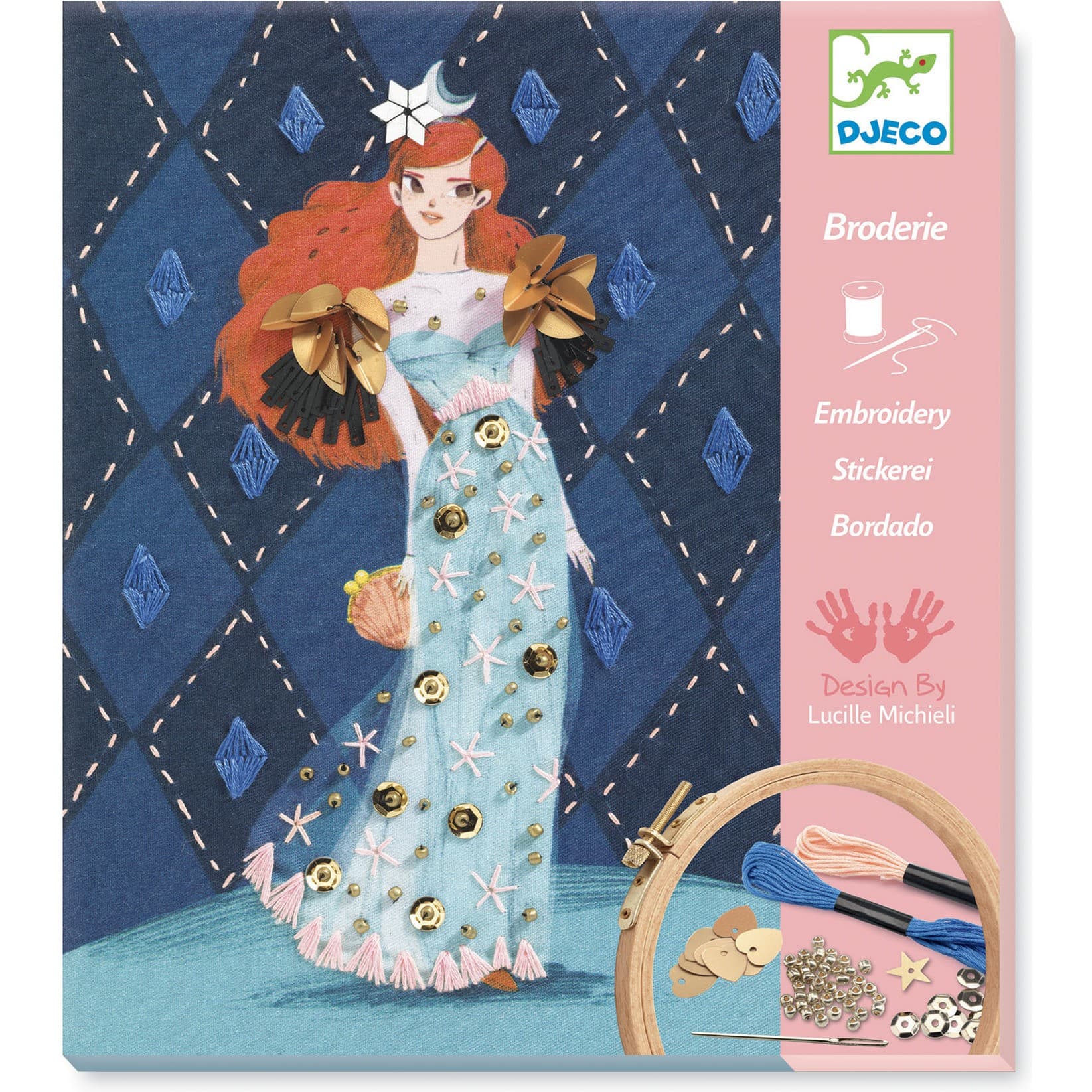 Djeco Set créatif : Broderie : Fashion cocktail