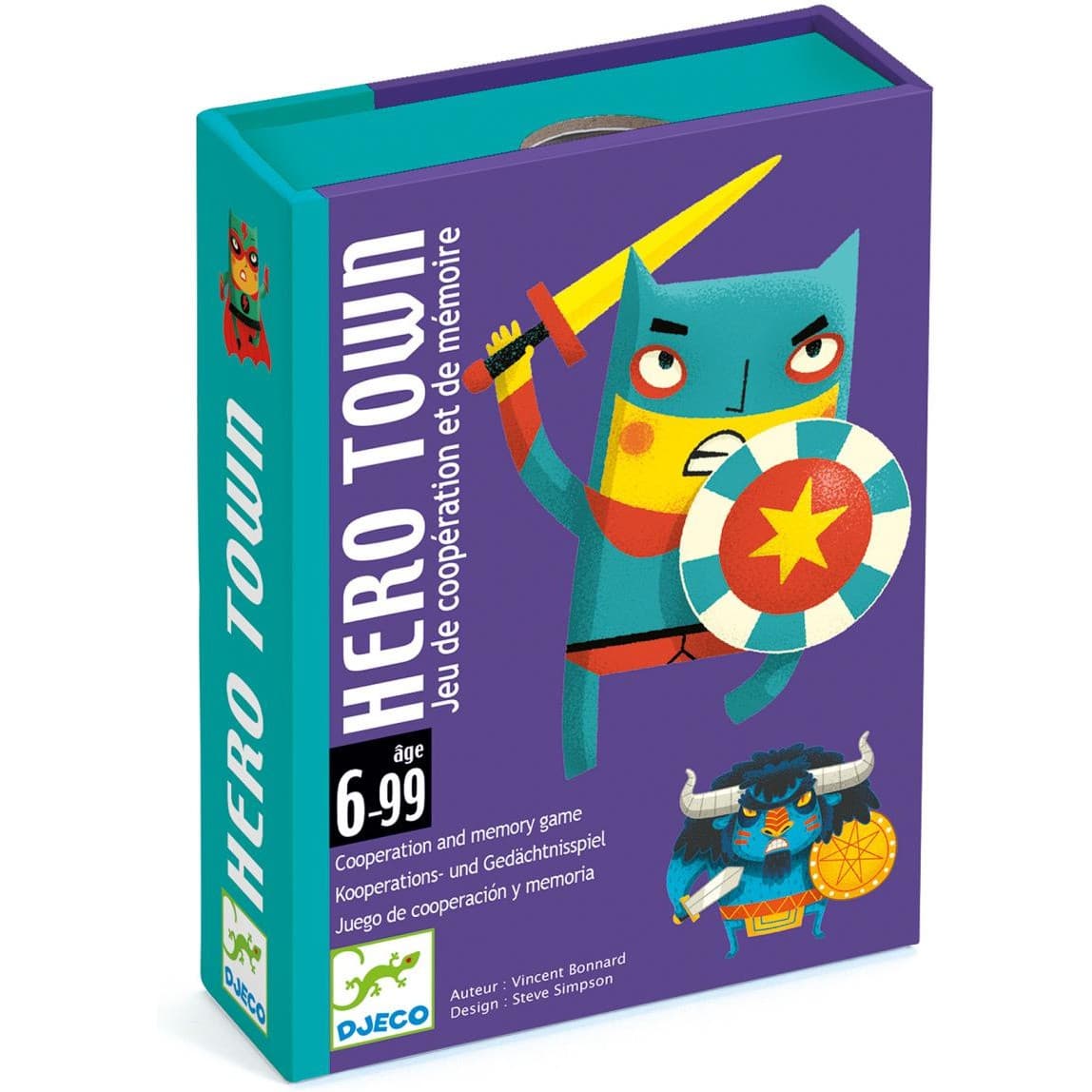 Djeco Jeu de coopération et de mémoire : Hero Town