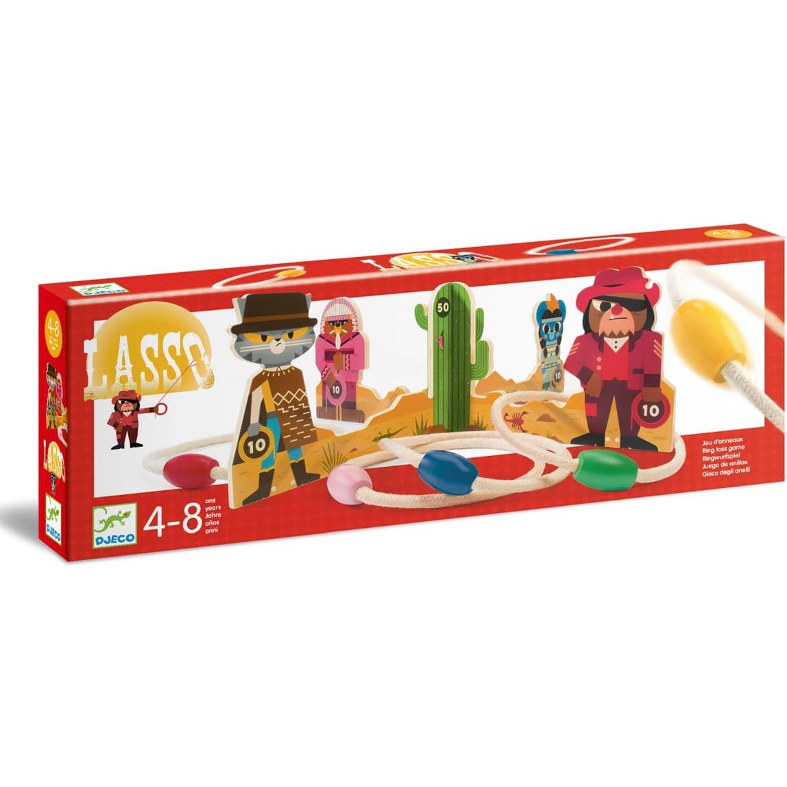 Djeco Jeu de lancer d'anneaux Lasso