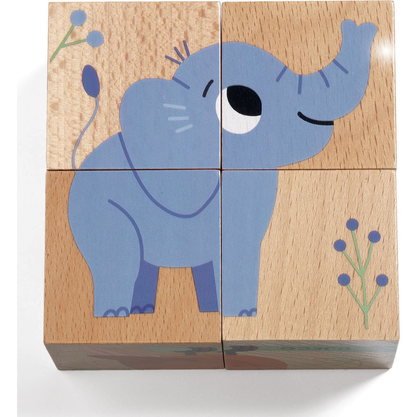 Djeco Cubes en bois : Wild and Co