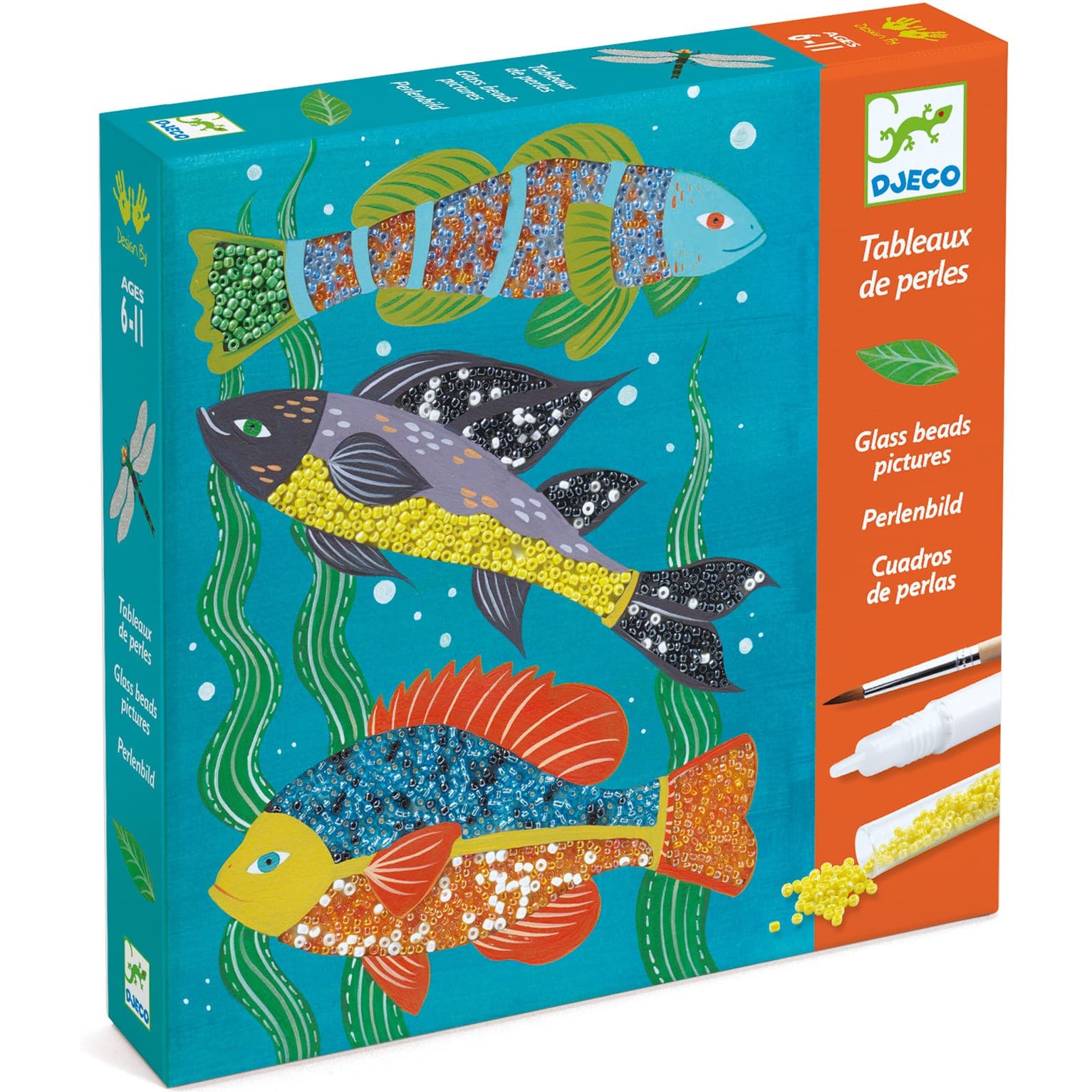 Djeco Tableaux de perles Zoologie