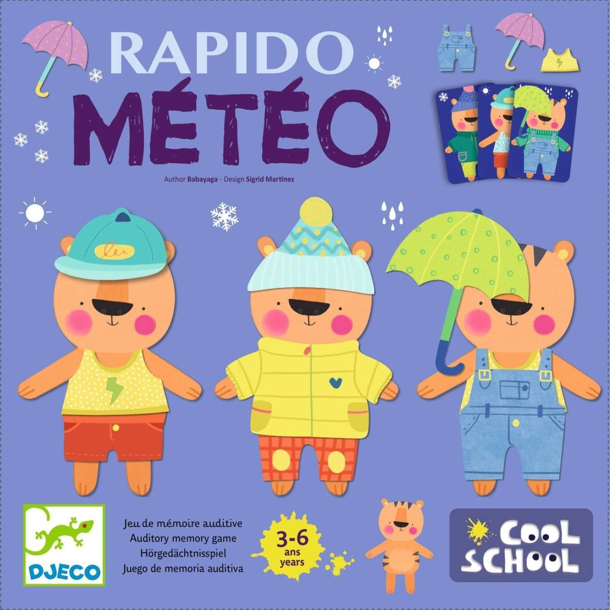 Djeco Jeu de mémoire auditive Rapido Météo