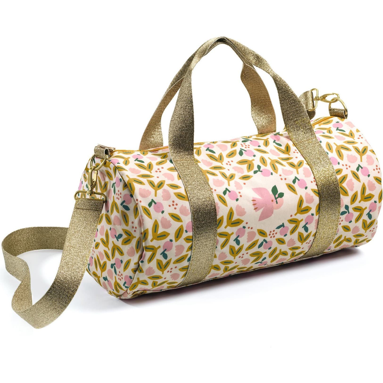 Djeco Sac polochon Oiseau rosé