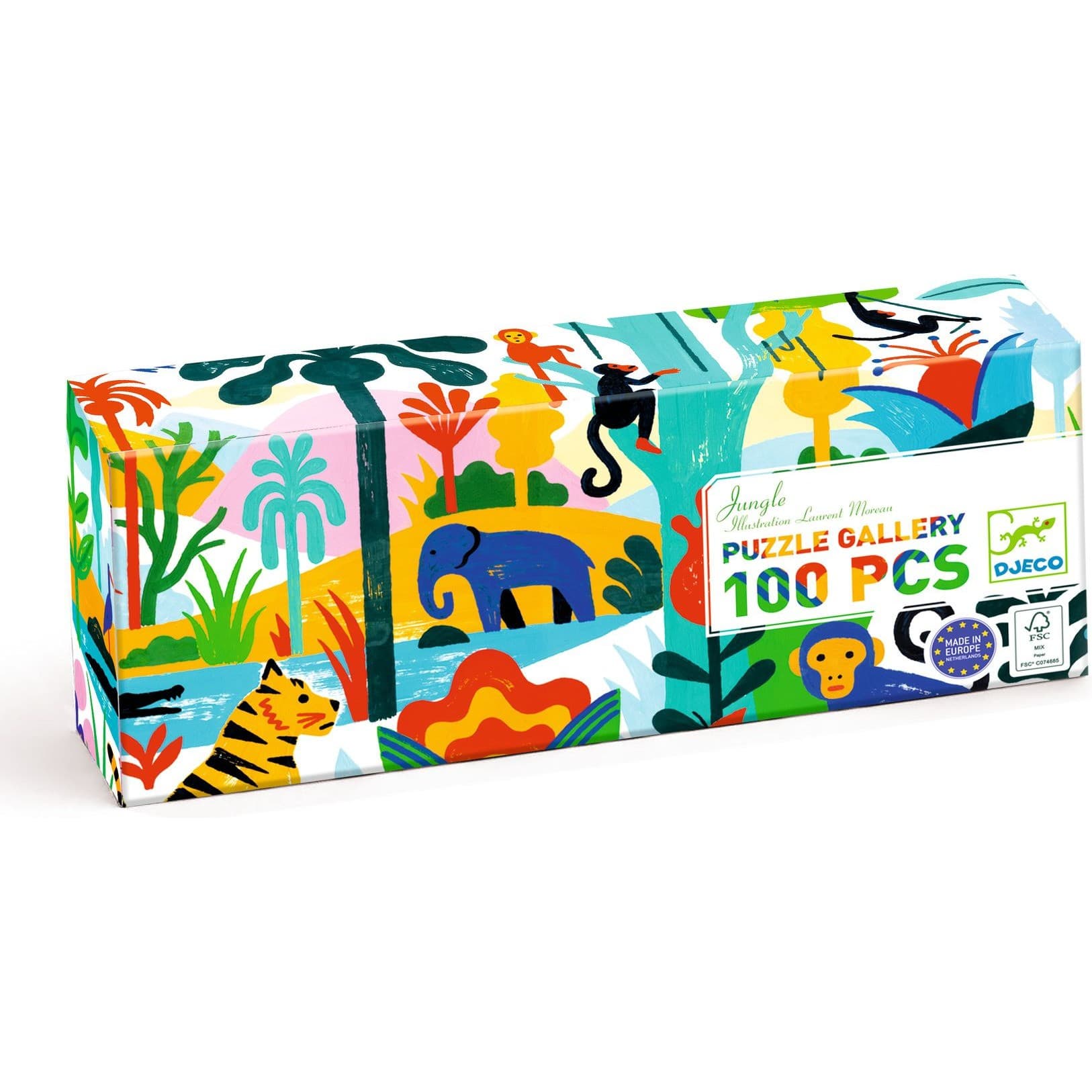 Djeco Puzzle gallery Jungle 100 pièces