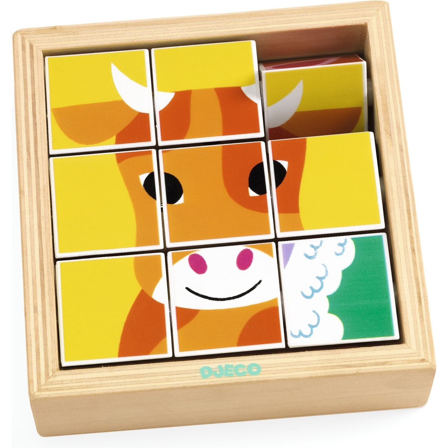 Djeco Puzzle Cube 9 pcs Animoroll