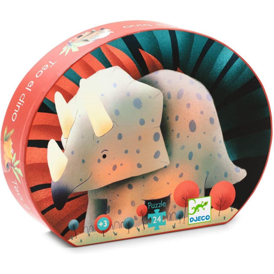 Djeco Puzzle silhouette Téo le dino 24 pièces