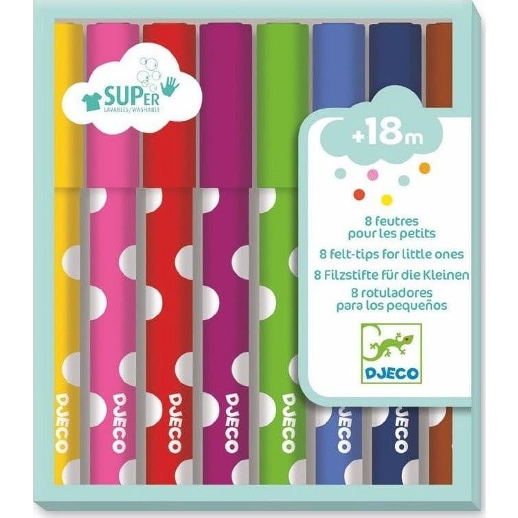 Djeco 8 Feutres pour Les Petits