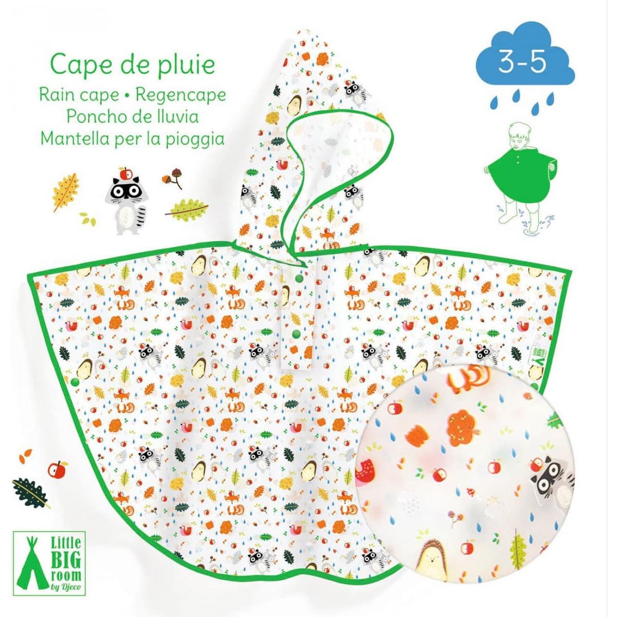 Djeco Cape de pluie Sousbois de 35 ans