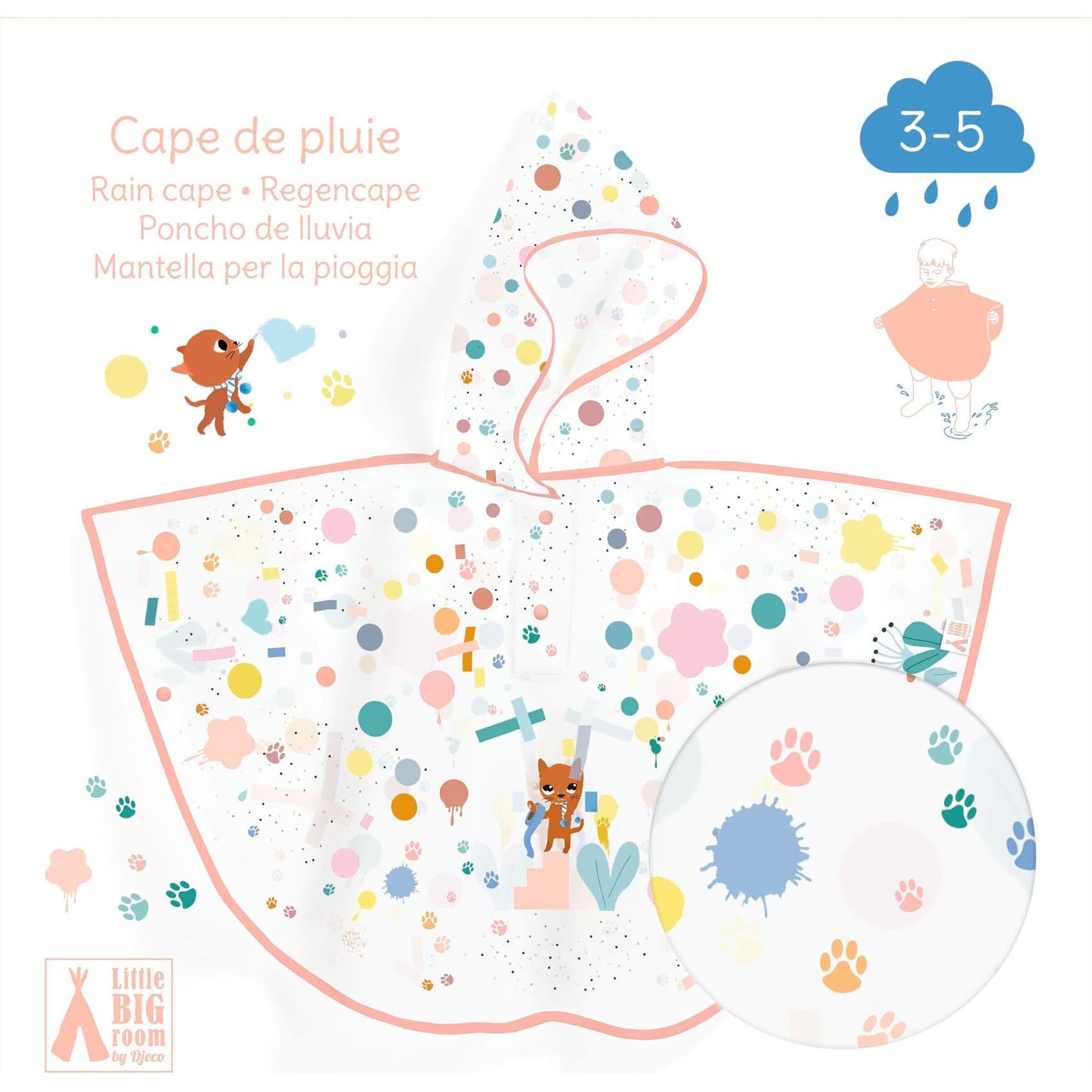 Djeco Cape de pluie Chat Accessoire enfant
