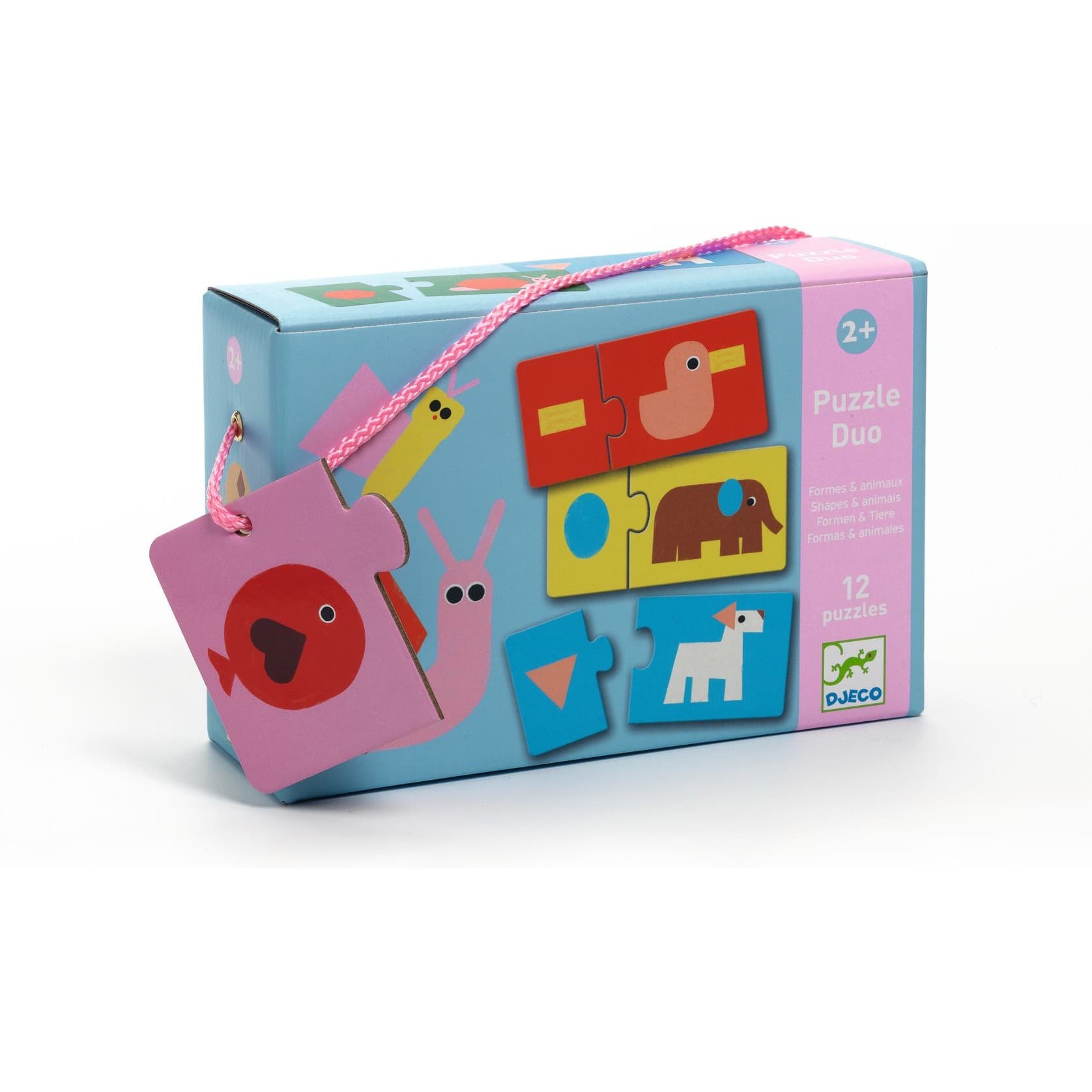 Djeco Puzzle Duo Duo Animaux & Formes