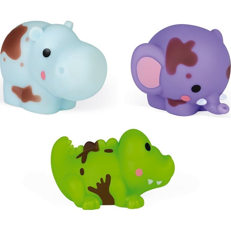 Janod Jouets de bain gicleurs Animaux de la savane