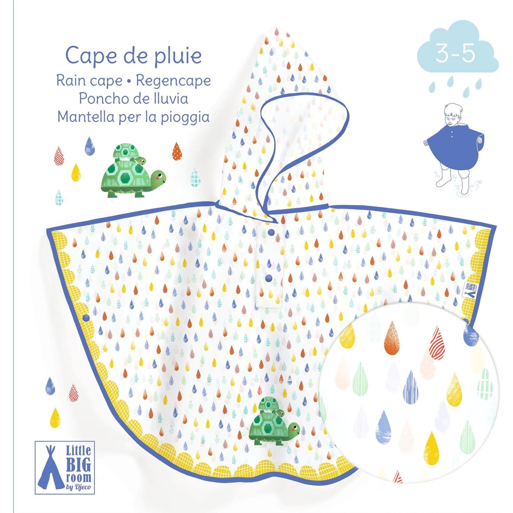 Djeco Cape de pluie Tortue 35 ans de