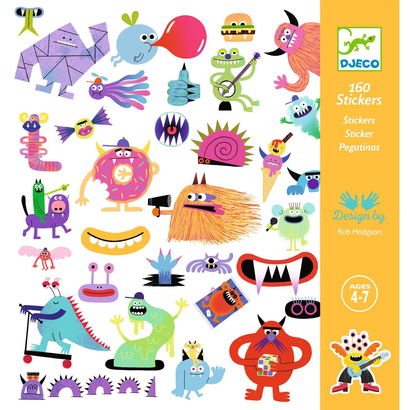 Djeco Stickers Monstres