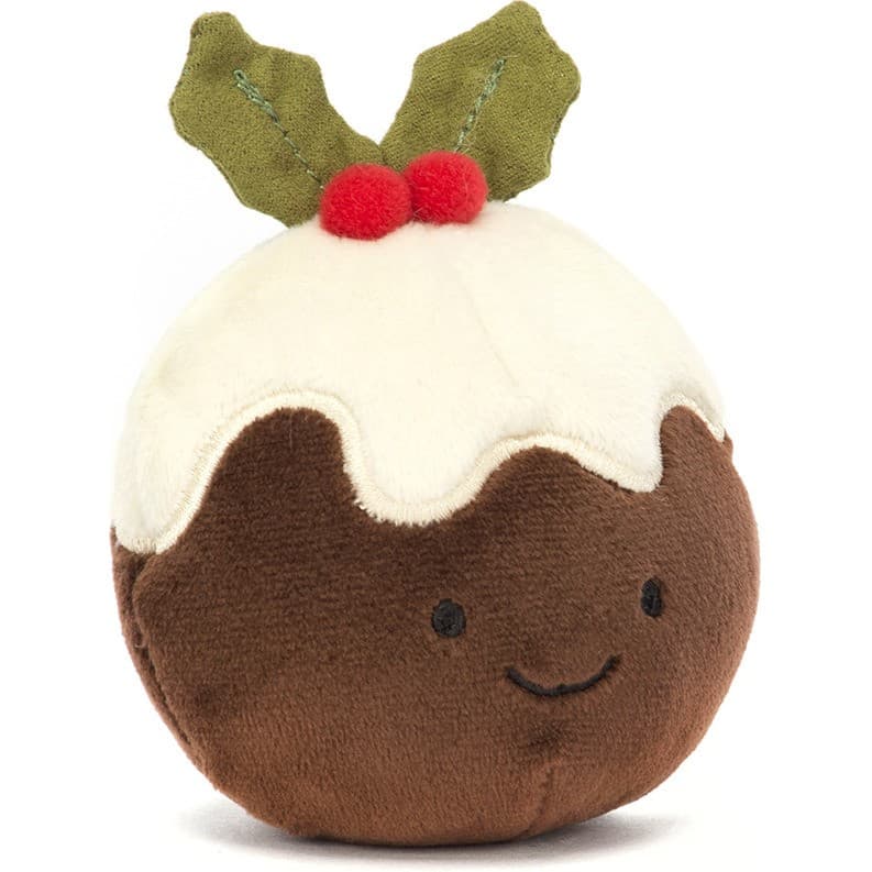 Jellycat Peluche Mini Gâteau Pudding de noël Festive