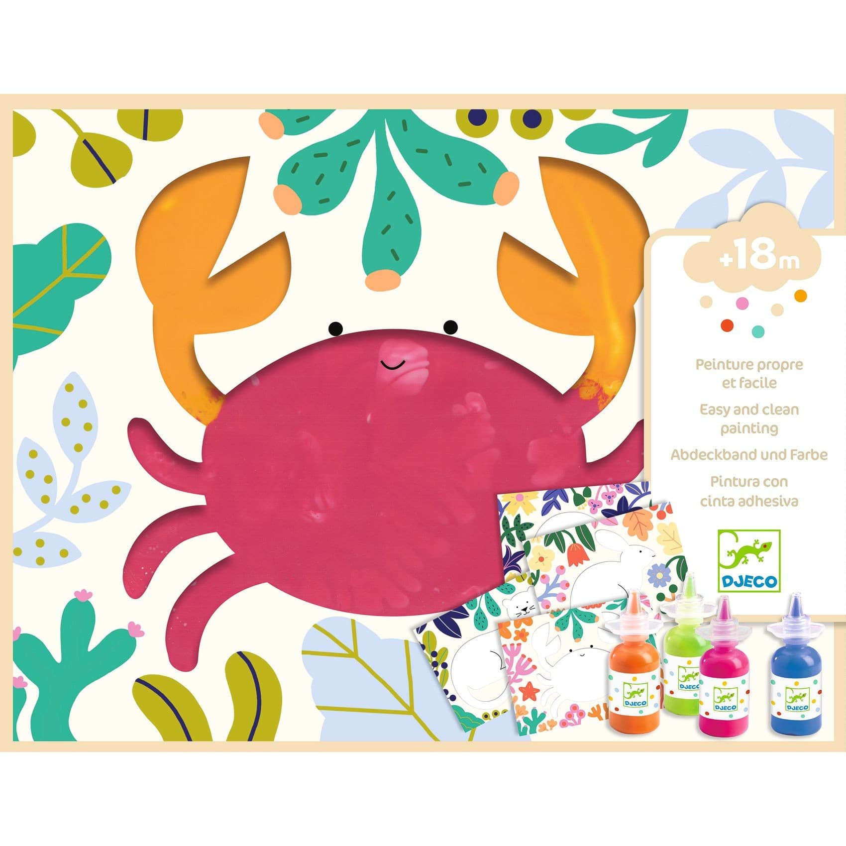 Djeco Peinture pour les petits Barbouille et beau