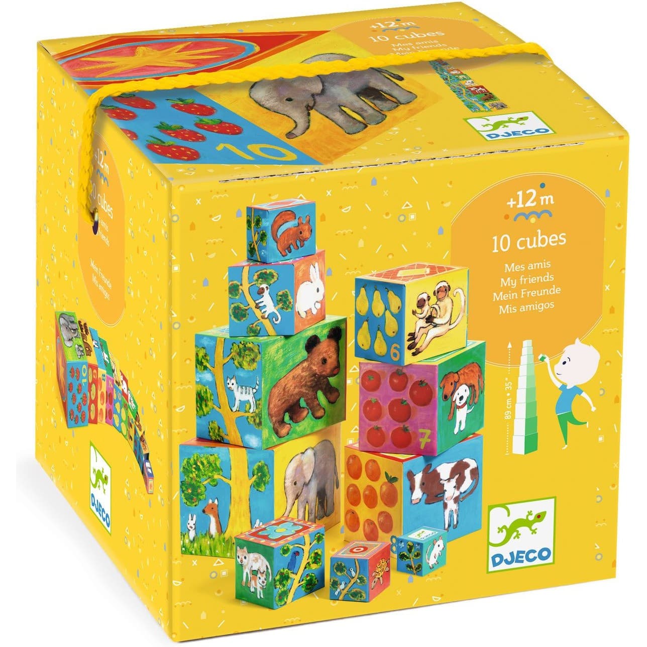 Djeco Cubes Premier Âge 10 Cubes Mes Amis