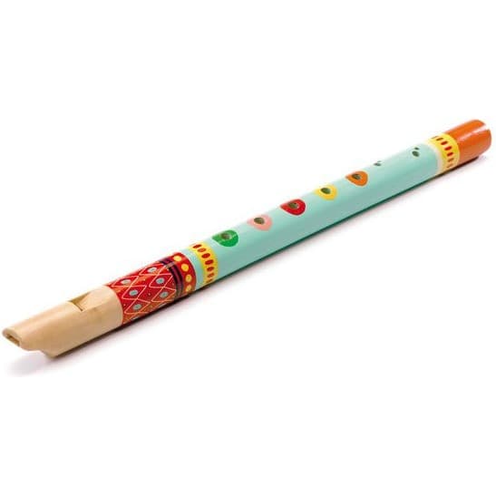 Djeco Flute en bois coloree instrument de musique